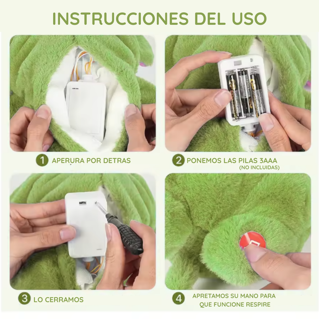 Grinchito Peluche que respira AntiAnsiedad