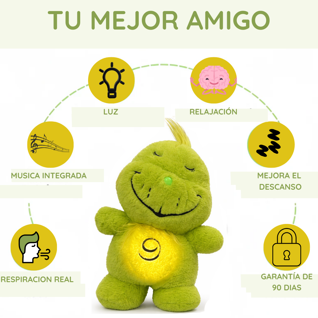 Grinchito Peluche que respira AntiAnsiedad